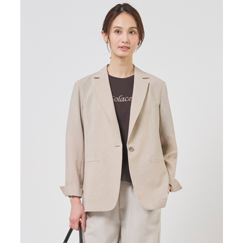 J.PRESS时尚简约气质BREEZE COOL网眼修身夹克外套女ONWARD