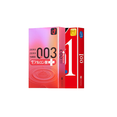 日本原装进口Okamoto冈本003玻尿酸+001超润滑（双倍润滑）