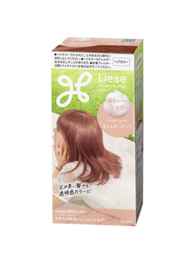 花王Liese泡沫染发剂蜜糖粉红色115ml