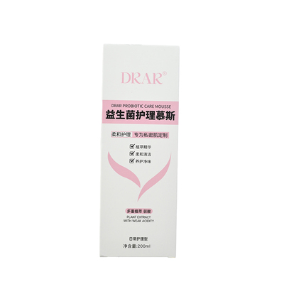 DRAR益生菌护理慕斯清洁私处去味女性妇科抑菌止痒清洗液200ml