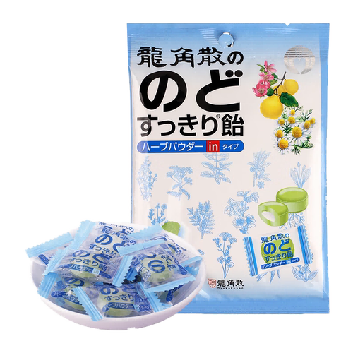 龙角散日本进口夹心润喉糖薄荷味80g*10咽喉无忧护嗓教师礼物