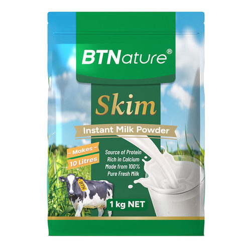 BTNature贝特恩脱脂速溶奶粉1Kg(袋装版）