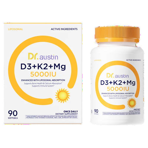 Dr.austin D3+K2+Mg  5000IU 90粒/瓶