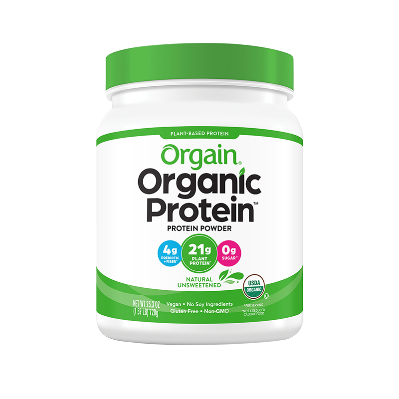 Orgain傲感有机植物豌豆蛋白质粉低糖全家营养补充蛋白粉