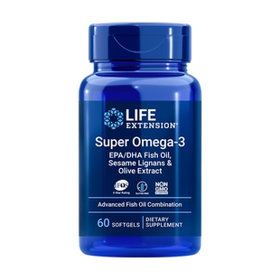 沿寿LIFE深海鱼油4倍浓缩欧米伽omega3软胶囊dha橄榄多酚美国进口