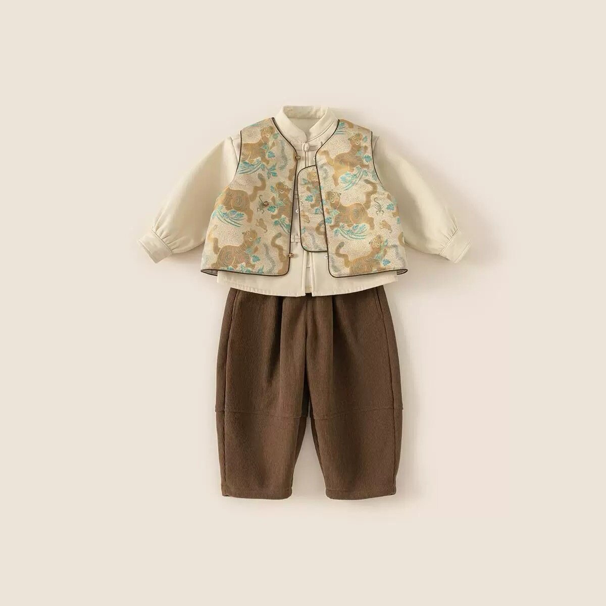 周岁礼服男宝男童汉服套装唐装新中式儿童春装小少爷抓周衣服古风