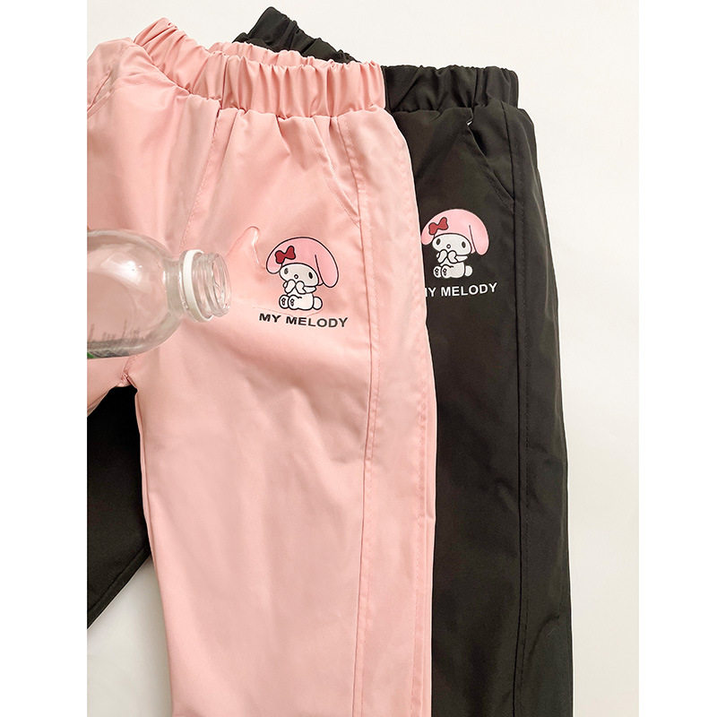 女童加绒冲锋裤中大童软壳一体绒加厚休闲裤运动保暖裤2026秋冬款