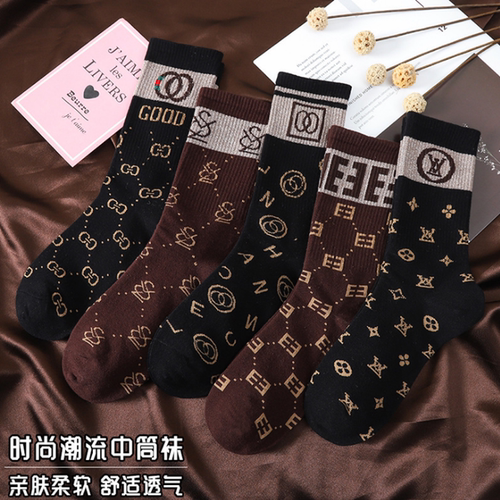 女高筒长袜子纯棉亮丝ins女袜