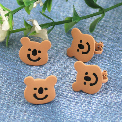 银针小巧甜美风卡通动物耳钉定制