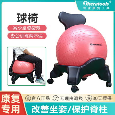 瑜伽球椅加厚防爆康复球训练椅