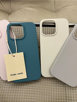 New Cactus Color Liquid Silicone iPhone Case 17Promax Soft Matte Frosted 15 Protective Cover Iphone16Promax Solid Color 14Pm Anti-Drop 12Pm Couple New Model 13 Full Coverage 11