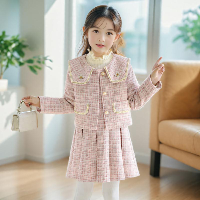 女童连衣裙套装洋气公主裙