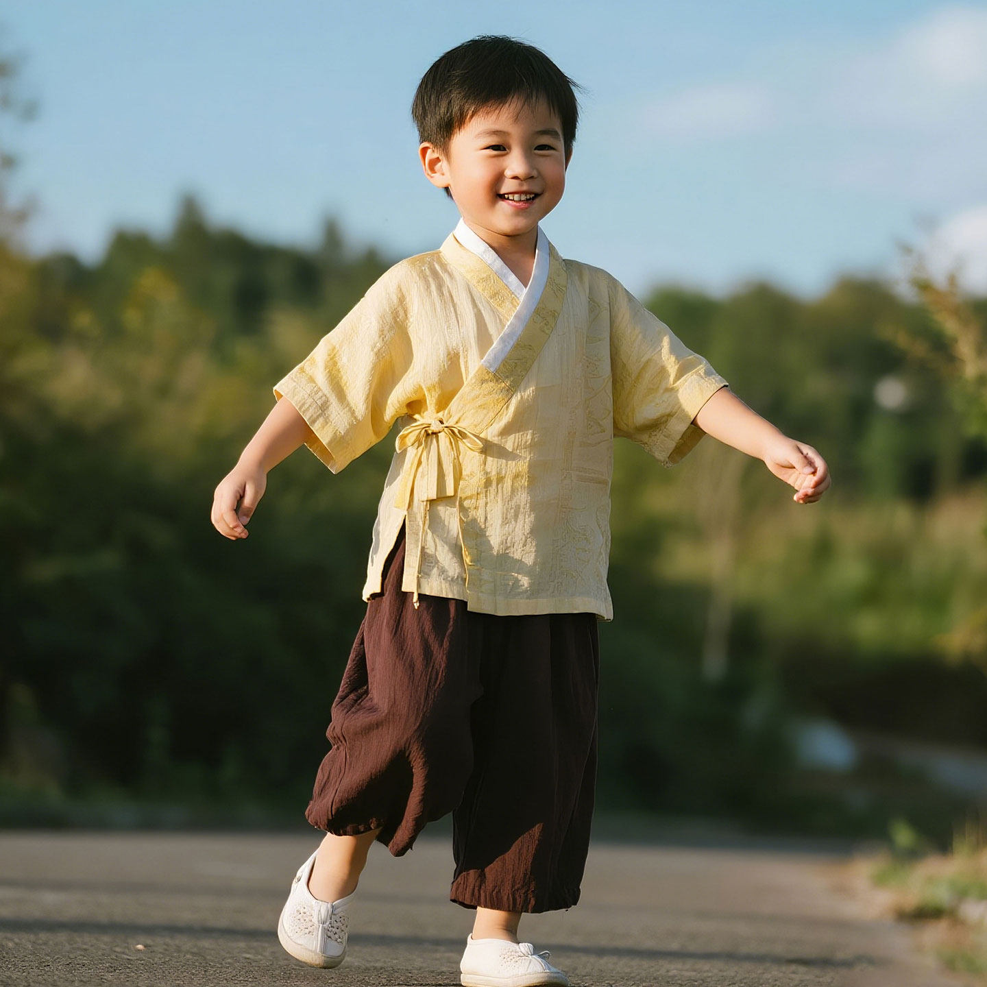 男童汉服夏季儿童新中式套装男孩2026新款国风唐装男宝古风古装夏
