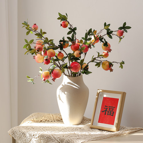 高端石榴仿真花石榴树假花