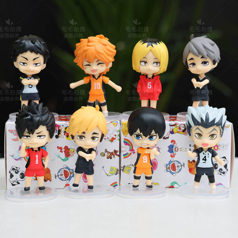 网红排球少年手办盲盒日向月岛萤研磨摆件公仔玩具模型生日礼物