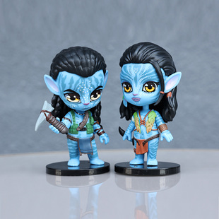 Q版站姿阿凡达3火与烬电影手办盲盒杰克尼特丽蛋糕桌面摆件模型