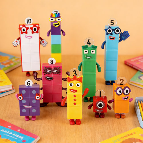 儿童数字积木人偶早教益智公仔