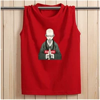 Tay áo ngắn tay nam mới vest vai xu hướng bãi biển bóng rổ mùa hè vest thể thao cotton thoáng khí thể dục - Áo vest cotton comple tuổi 50