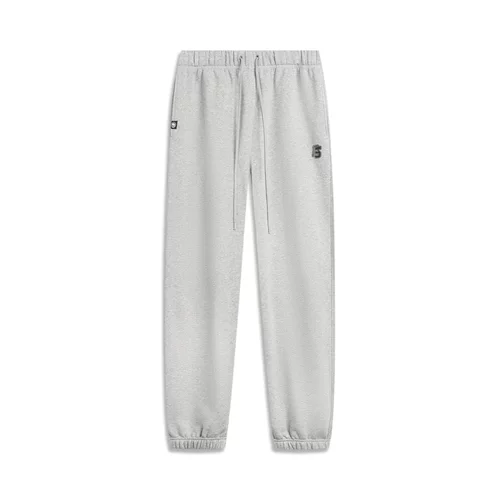 李宁卫裤2025冬季新品BADFIVE男子束脚加绒保暖宽松运动裤AKLV779