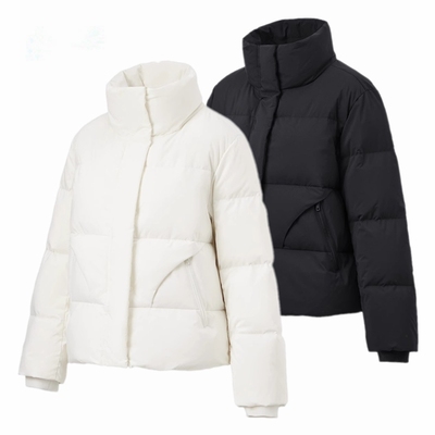 李宁短羽绒服女宽松鸭绒外套