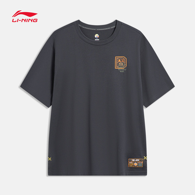 李宁反伍BADFIVE七城联动短袖T恤男女2023新款情侣上衣AHST889LL