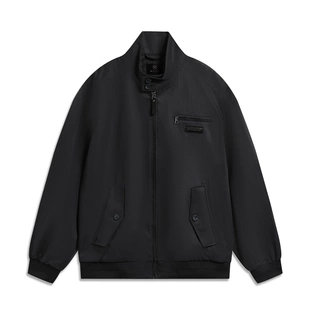 李宁休闲外套男子2026春季 韦德系列宽松舒适立领夹克AFDW417 新款