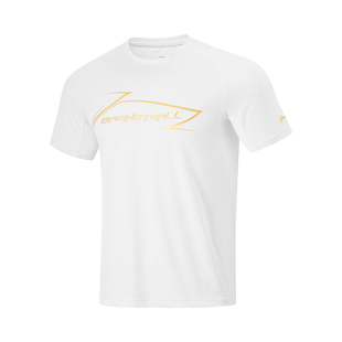 李宁2024款 速干吸汗T恤ATSU559 CBA男子篮球出场运动训练服短袖