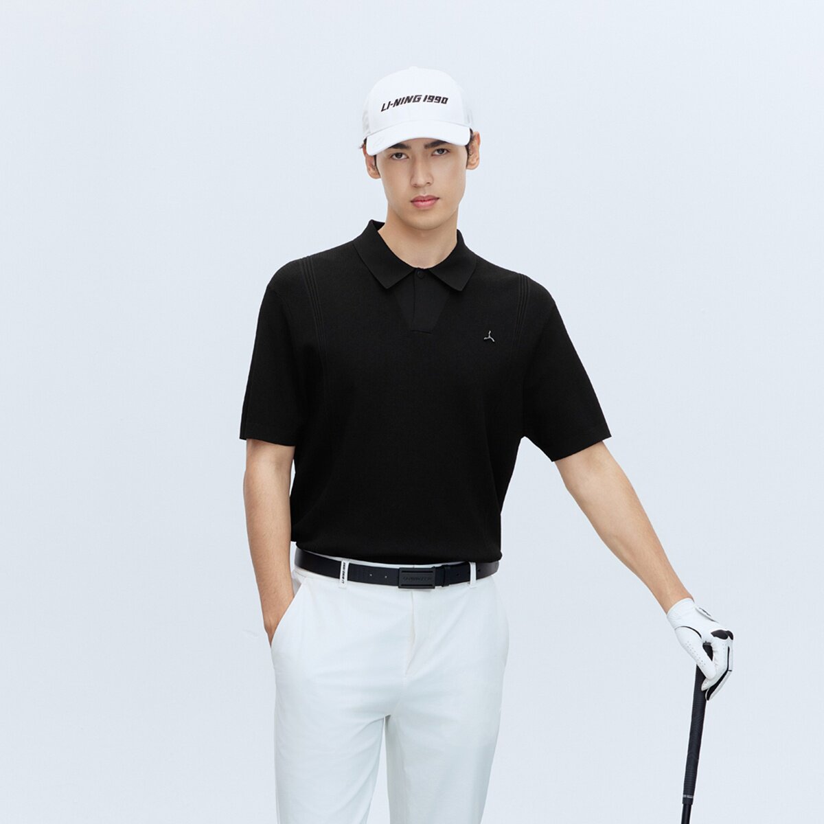 李宁2026新款LI-NING 1990 男子 短袖编织衫 AMBW269-2