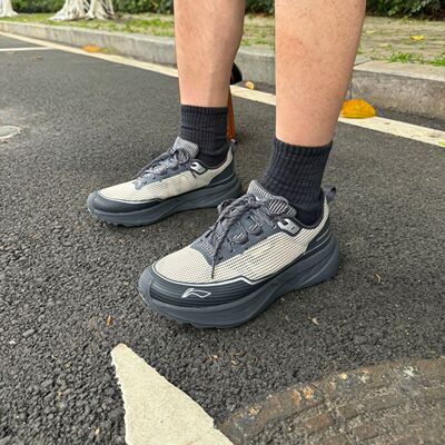 李宁CF溯行景SE休闲鞋男2025新款减震轻量户外徒步登山鞋AHCV037