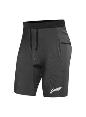 李宁男子2025新款龙雀竞速紧身短裤AUSV003-10