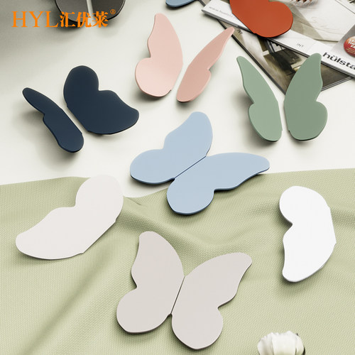 汇优莱儿童房衣柜门蝴蝶拉手彩色