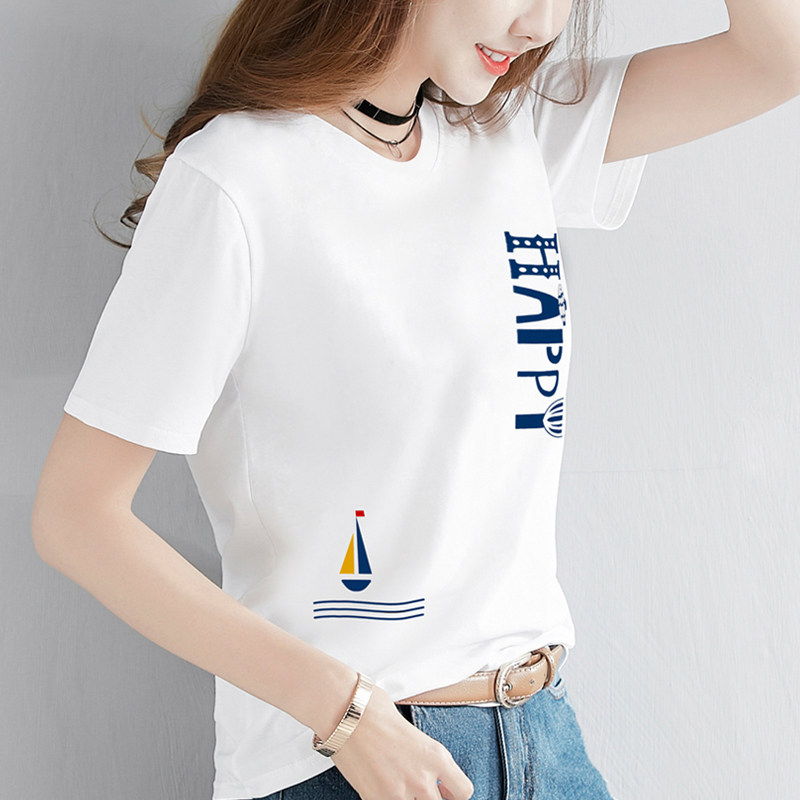 纯棉短袖t恤女装2025年新款夏季设计感小众体桖半袖白色宽松上衣