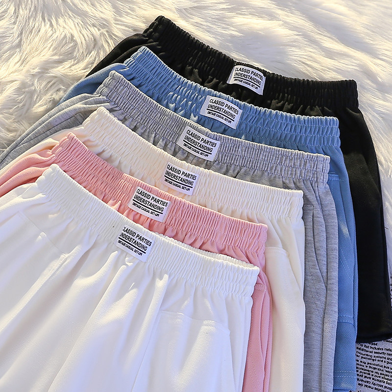 2024夏季休闲运动短裤女宽松居家睡裤外穿逛街短裤