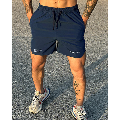 ORGN侧开叉速干四分短裤男训练
