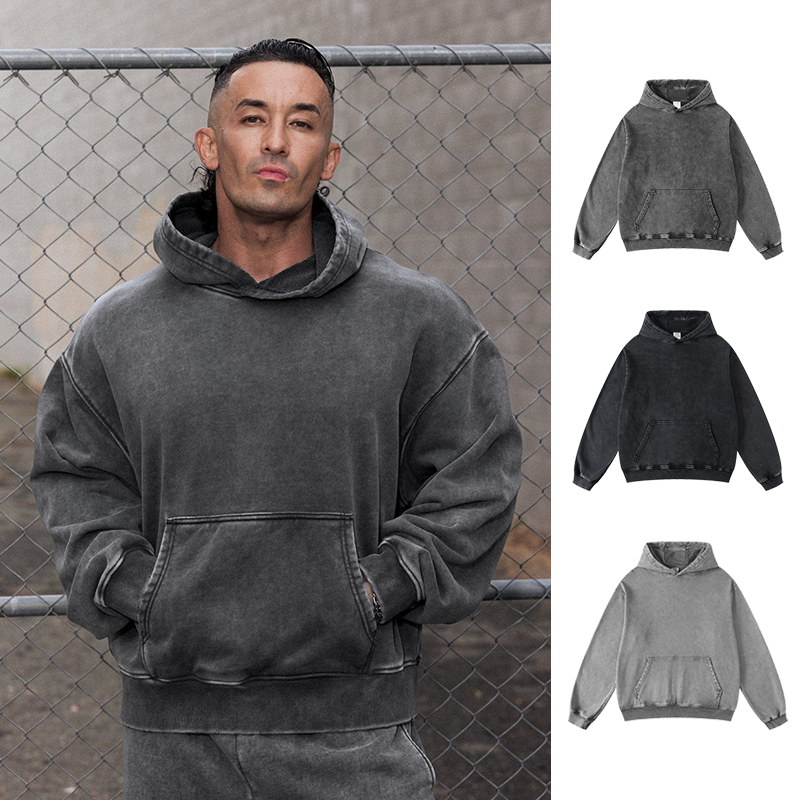 ORGN美式潮牌运动重磅棉连帽卫衣