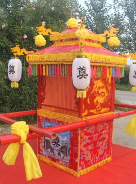 花轿镀锌钢管材质可折叠可折叠