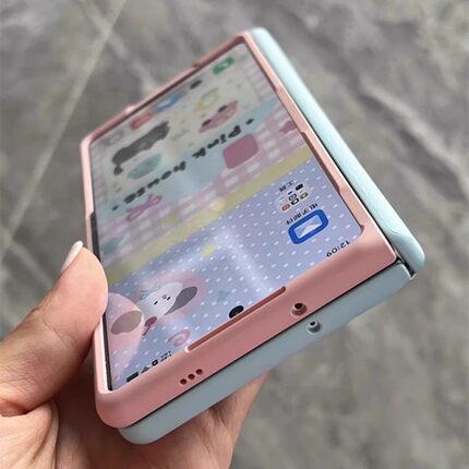 拼色全包适用华为mateX6手机壳中轴磁吸折叠屏X5/X3典藏版高档皮质vivo xfold3pro壳膜一体X fold5防摔壳女款