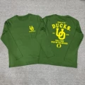 Oregon Back Print Quick-Dry Long Sleeve Tee - Green
