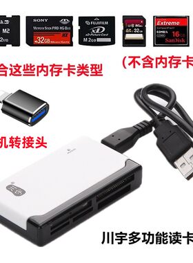 适用尼康D7000 D7100 D90 D600 D610 D7500相机读卡器+手机转接头