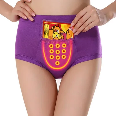 经期5大姨妈码内裤口袋防侧漏女暖宝宝例假卫生竹纤维高腰生理裤