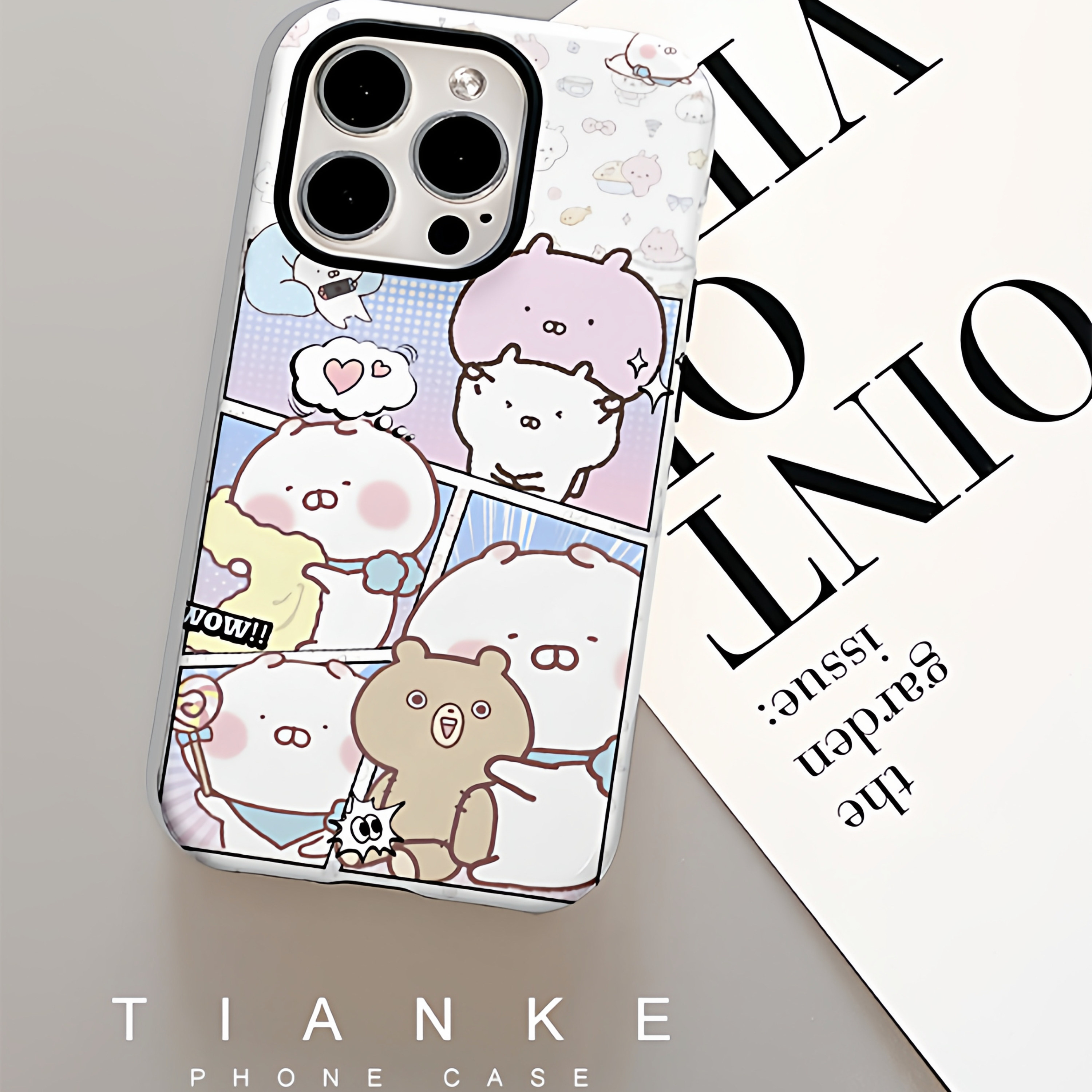 可爱兔丸手机壳适用苹果iPhone17proma小米16air15菲林软二合一APPLE小米4华为mate70OPPOmagic8reno13vivo