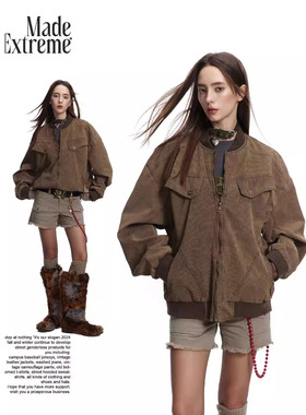 madeextreme 哈灵顿美式复古做旧感潮牌cleanfit春秋外套夹克