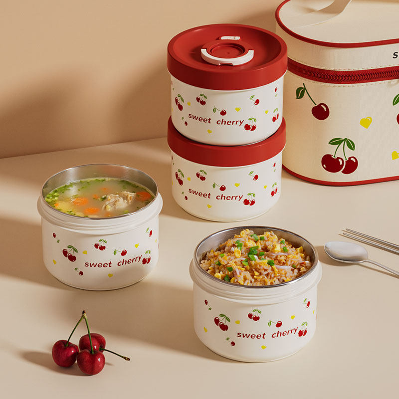 316不锈钢保温饭盒小学生便当盒可微波炉加热上班族便携专用餐盒