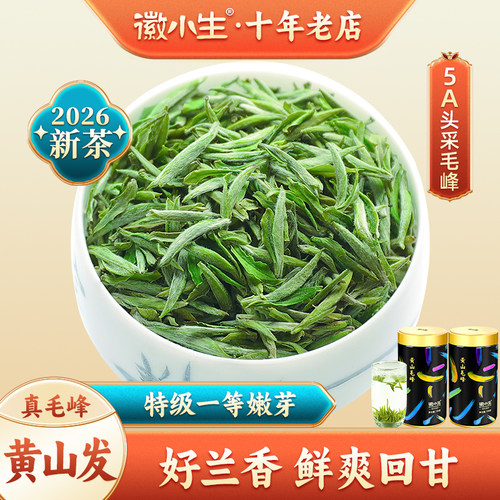 明前头采嫩芽特级黄山毛峰绿茶叶