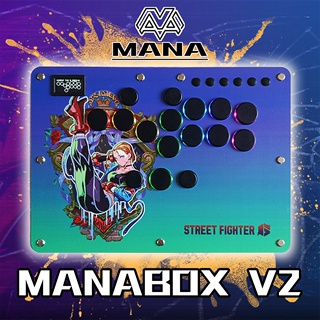 Hitbox Manabox-V2 Mixbox A4大尺寸 街霸6 格斗键盘 街机摇杆