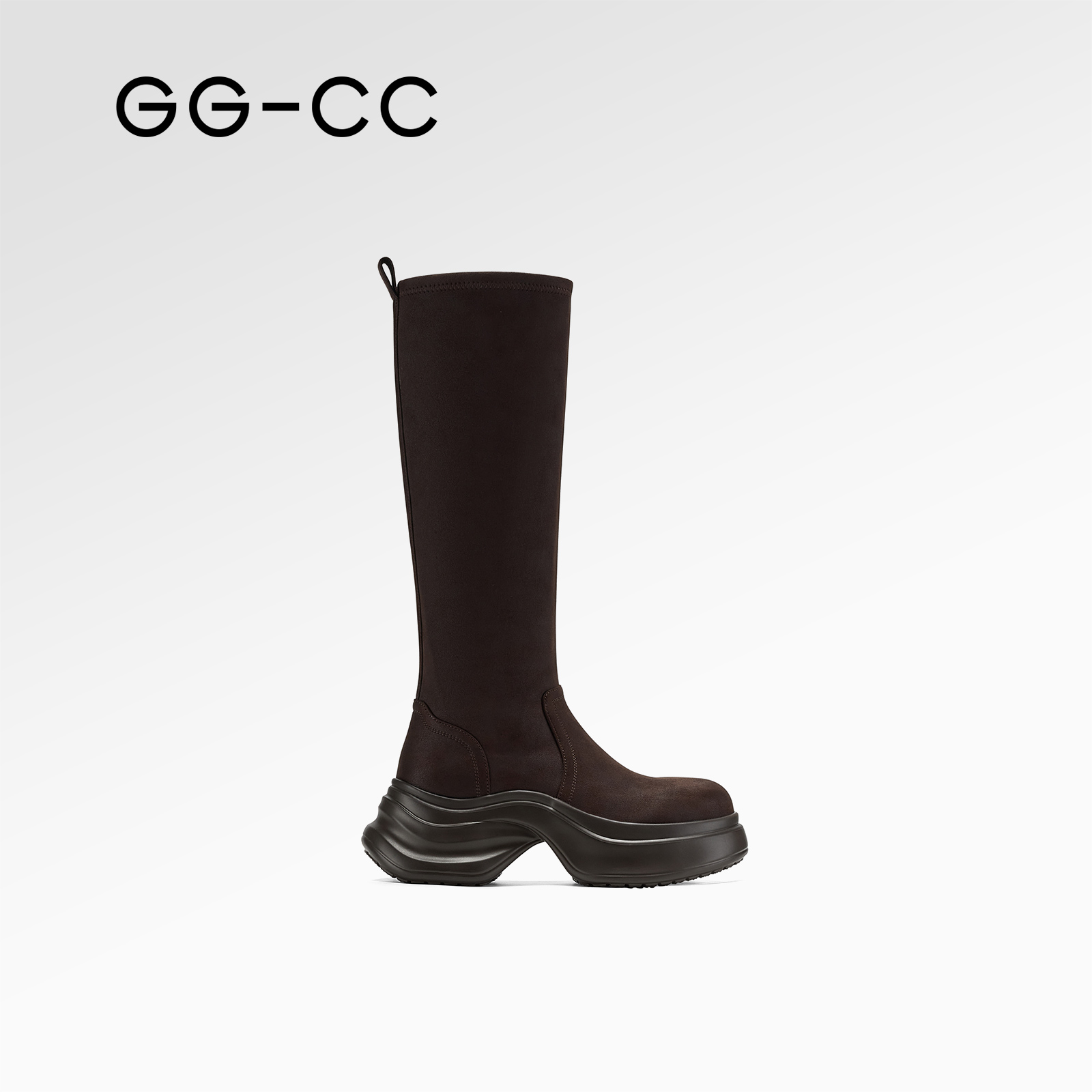 GGCC骑士靴长筒靴厚底显瘦高靴子