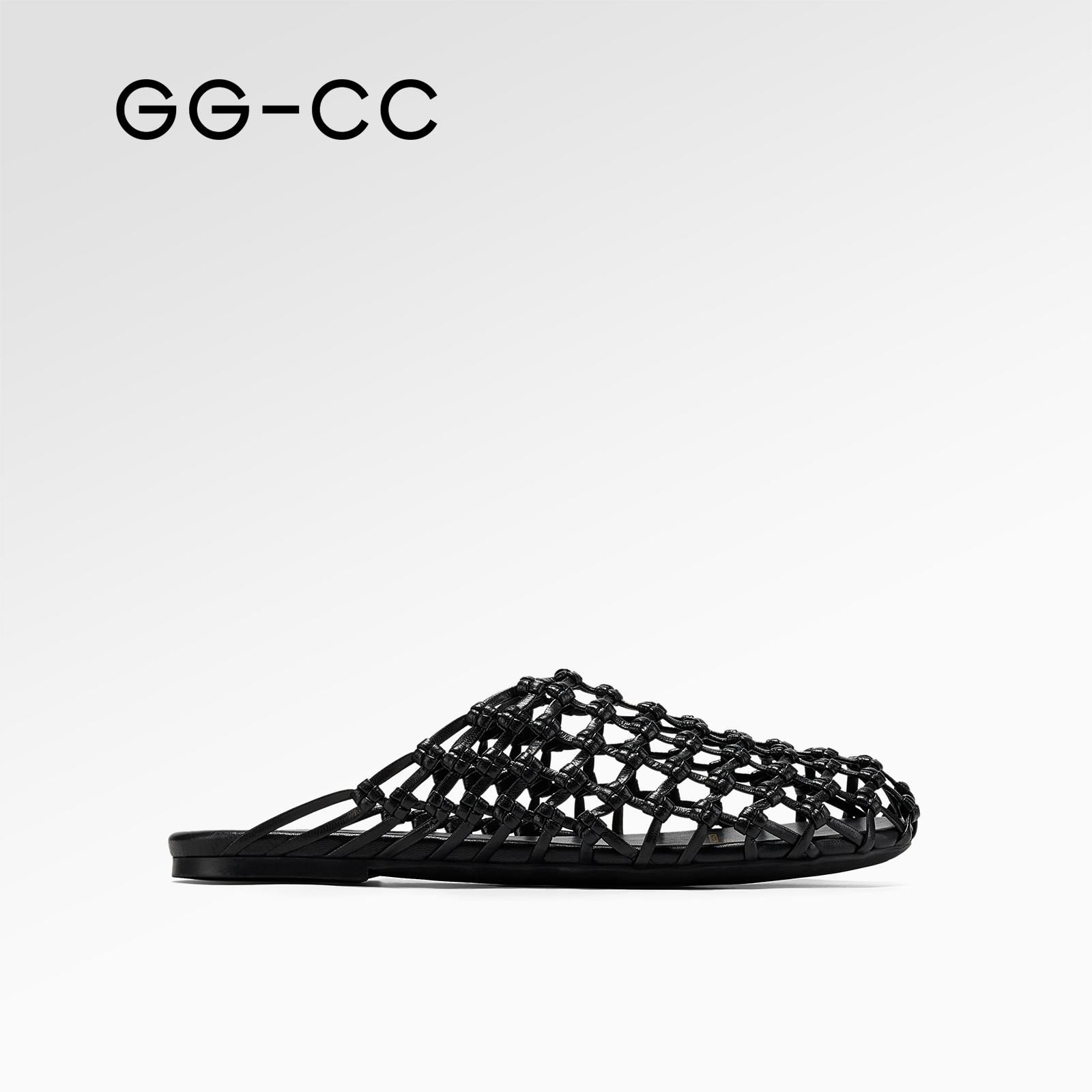 GGCC法式度假风编织拖鞋