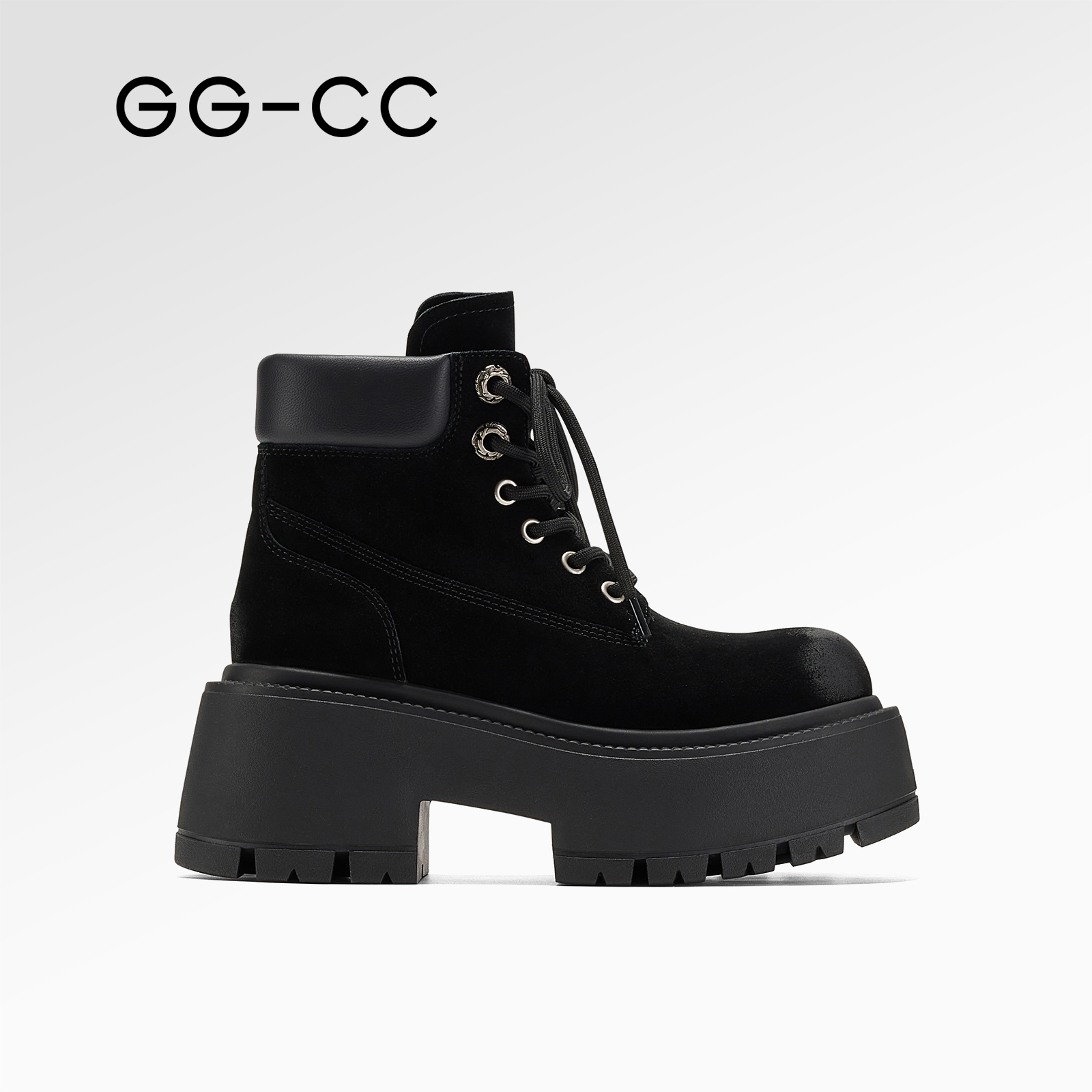 GGCC经典厚底马丁靴女