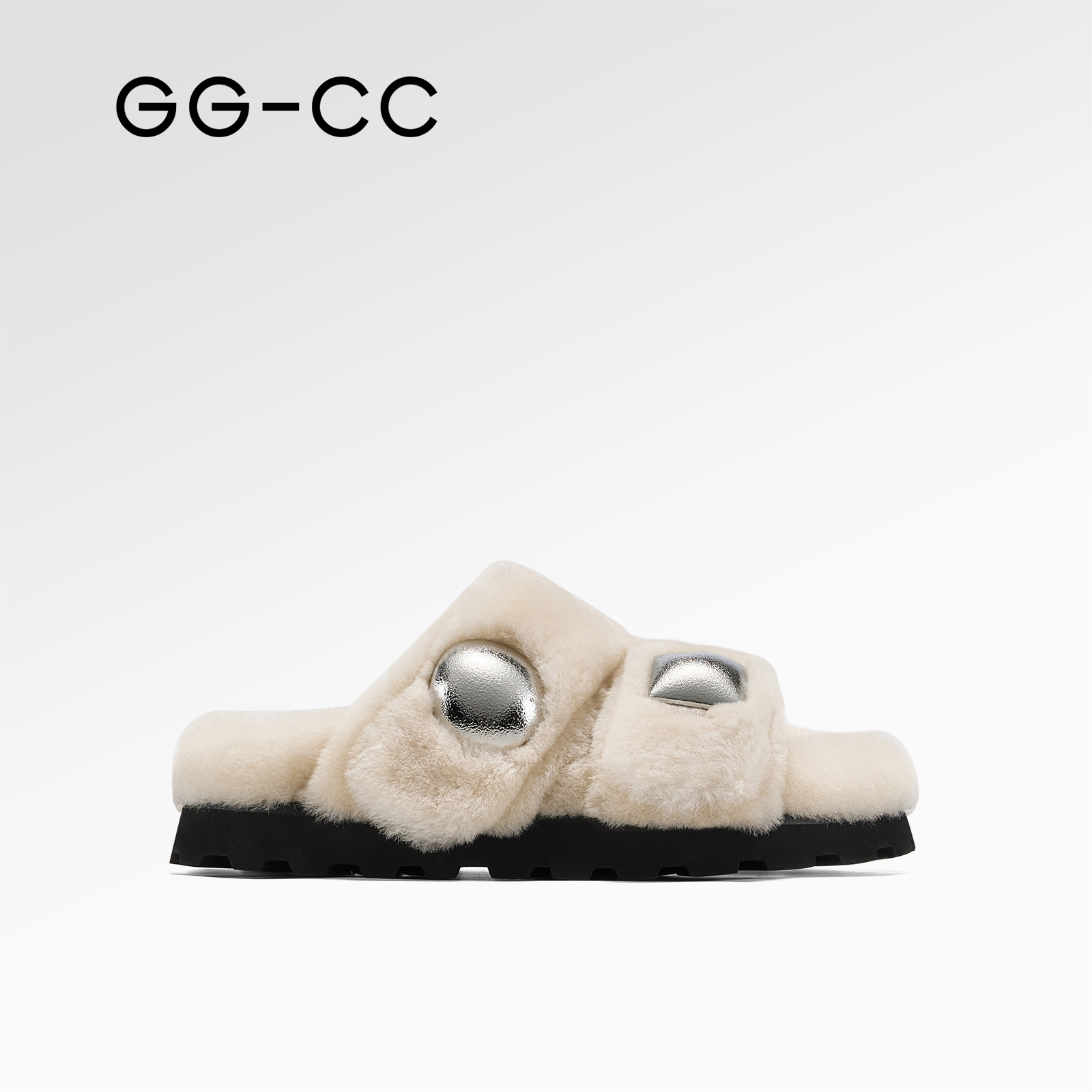 GGCC法式绒里毛毛拖鞋