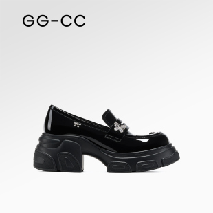 增高皮鞋 英伦风厚底圆头千金乐福鞋 GGCC2025夏季 女款 幸运降临
